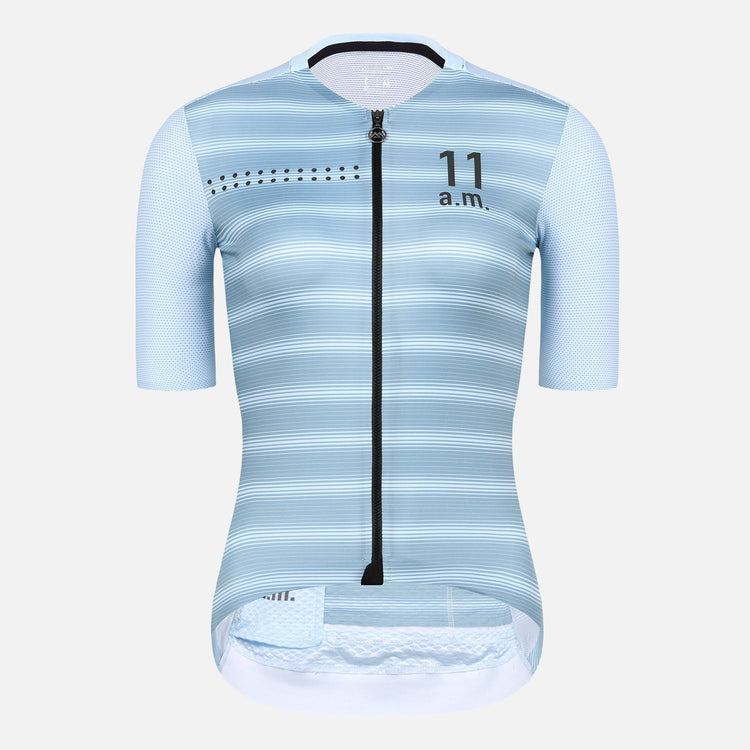 light blue cycling jersey womens