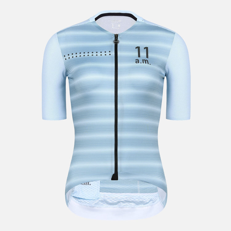 light blue cycling jersey womens