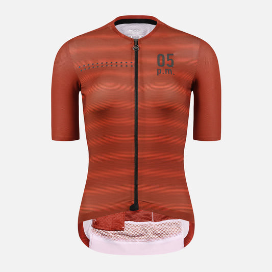 red cycling jersey womens