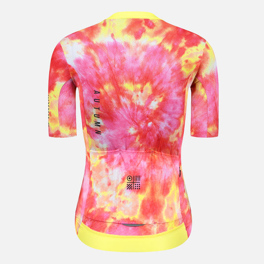 tie dye bicycle jersey