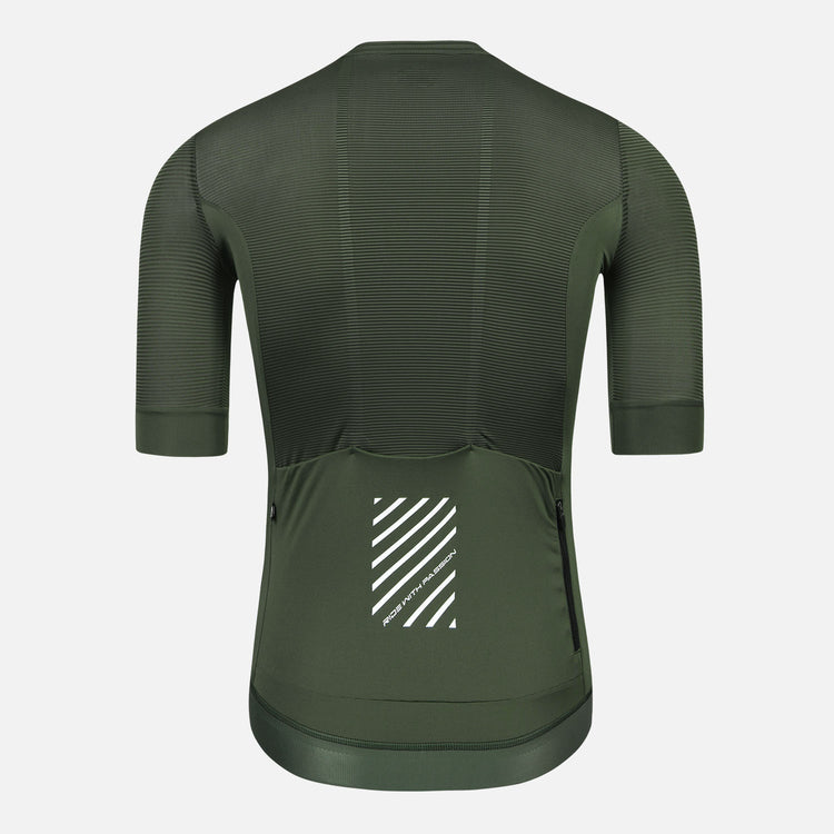 green cycling jersey