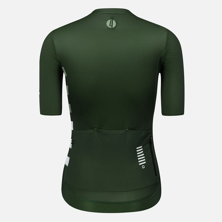 green cycling jersey