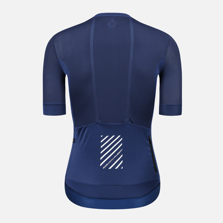 blue cycling jersey womens