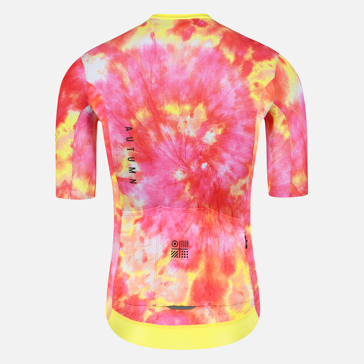 tie dye cycling jersey