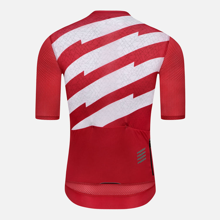 Skull Monton Cycling Jersey Mens WEDESDAY III Brick Red