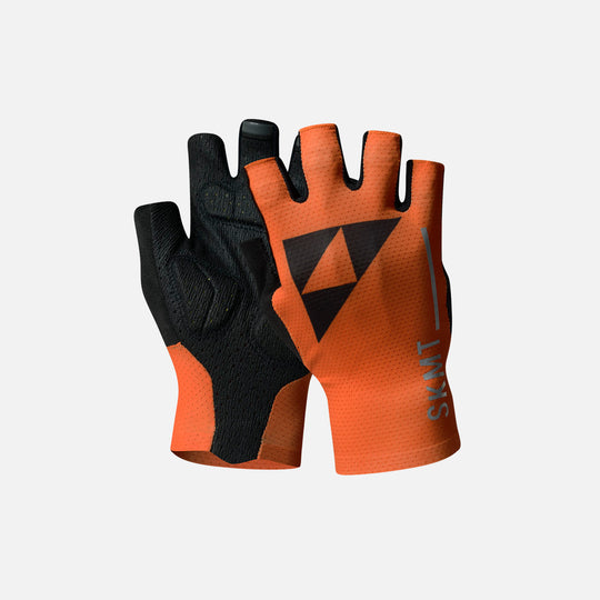 Cycling Half Finger Gloves Number 3 Coral Orange