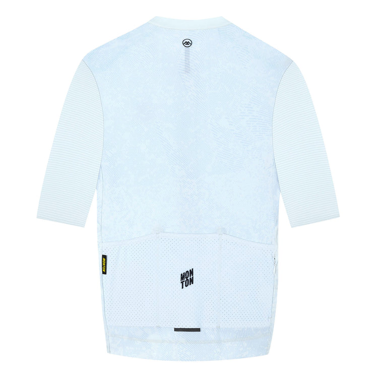 Women's Cycling Jersey Topography Glacial White