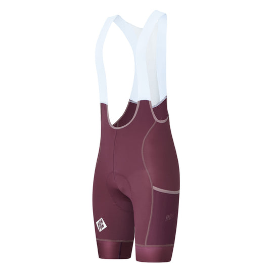 Women's Cycling Bib Shorts ChaseSummer Burgundy Red