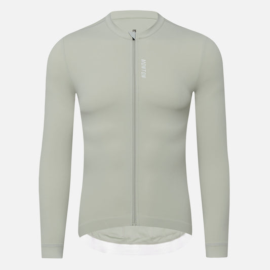 Men's LS Cycling Jersey Reki Light Grey