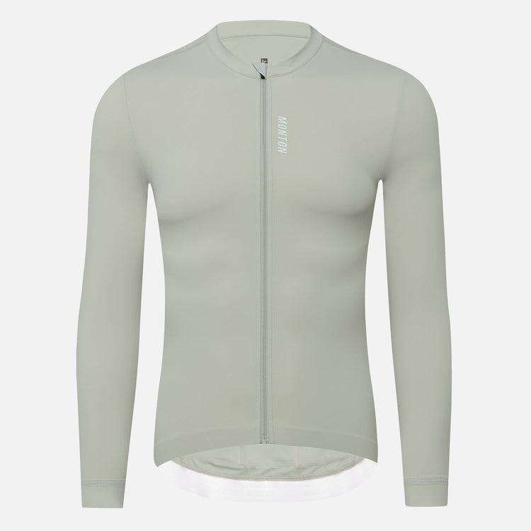 Men's LS Cycling Jersey Reki Light Grey