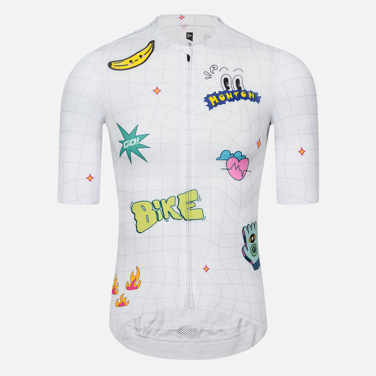 White Cycling Jerseys