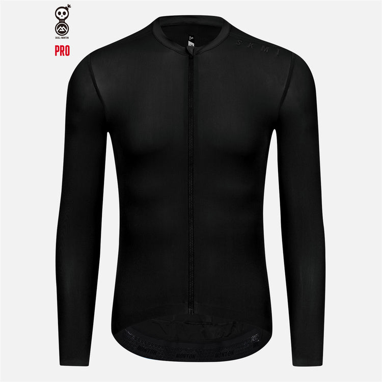 Black Cycling Jerseys Long Sleeve