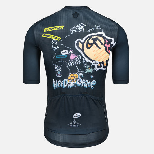 Cycling Jersey Mens LifeStyle Dinosaur II Black