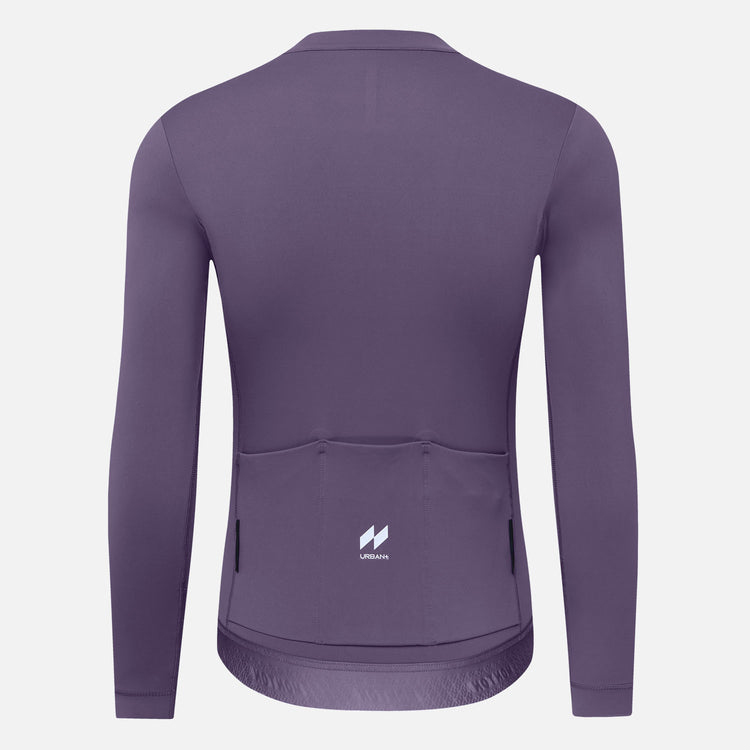 Men's LS Cycling Jersey Reki Heather Purple