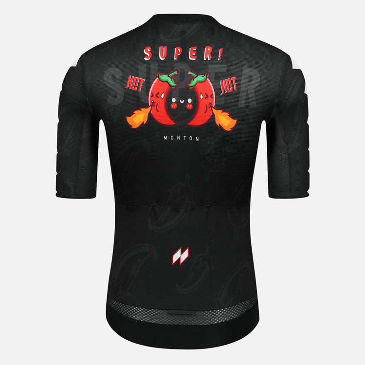 Men's Cycling Jersey Chili Pepper Black