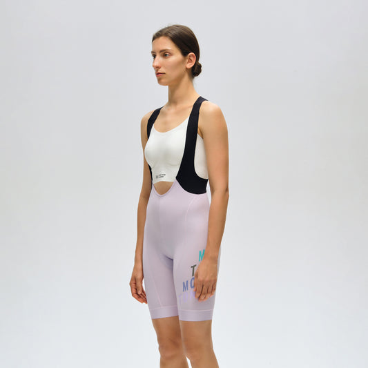 Women's Cycling Bib Shorts Days Pastel Purple