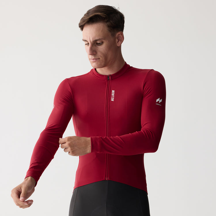 Men's LS Cycling Jersey Reki Jam Red