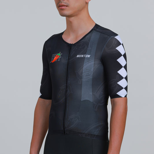 Men's Cycling Jersey Chili Pepper Black