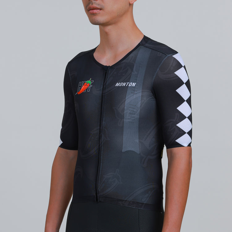 Men's Cycling Jersey Chili Pepper Black