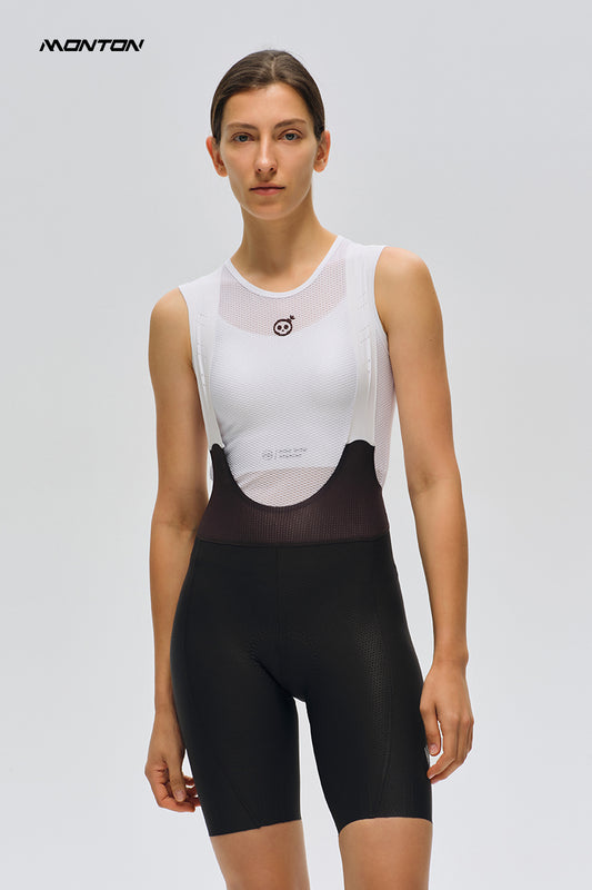 Women's Cycling Bib Shorts 25-Minima Black Grey