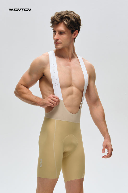 Men's Cycling Bib Shorts 25-Minima Khaki