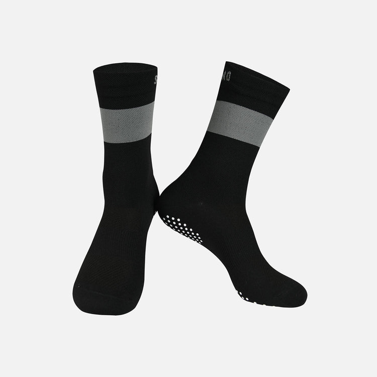 black cycling socks