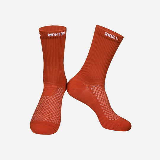 red cycling socks