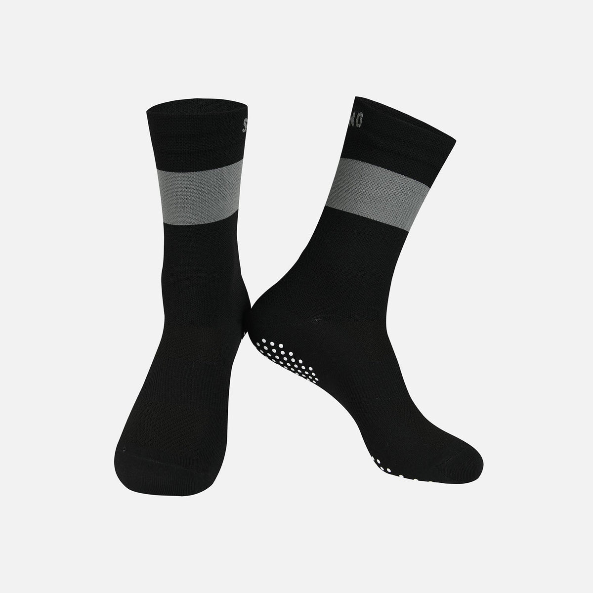 Cycling Socks Grippy Holiday White – montoncc