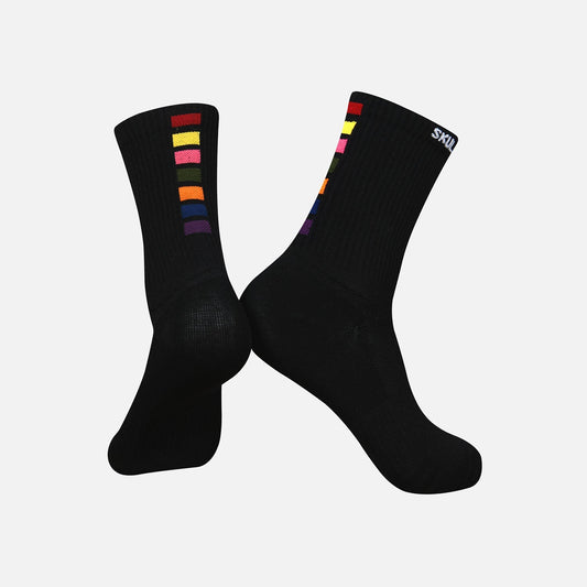 black cycling socks