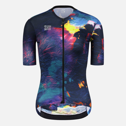 tie dye cycling kit