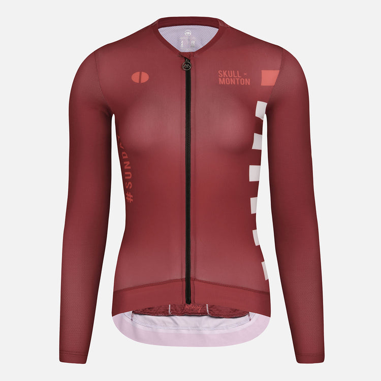 womens long sleeve cycling jersey