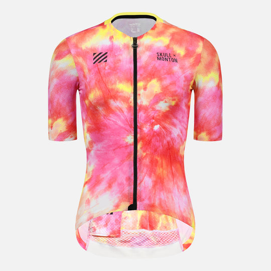 tie dye bike jersey