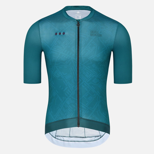 green cycling jersey