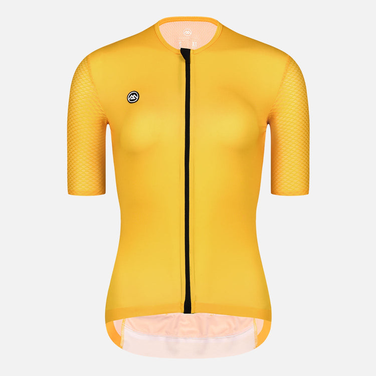 yellow cycling jersey womens