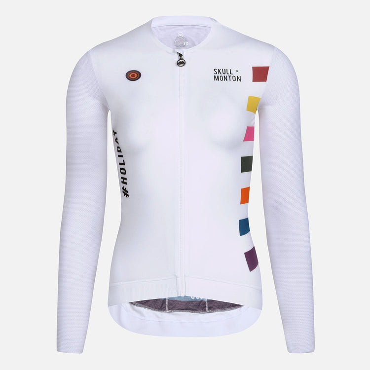 womens long sleeve summer cycling jersey