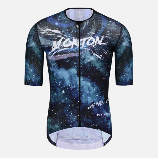 blue cycling jersey