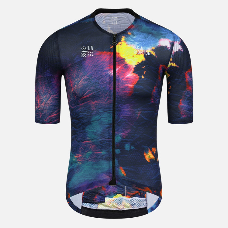 tie dye cycling jersey