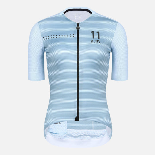 light blue cycling jersey womens