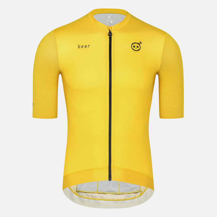 yellow cycling jersey