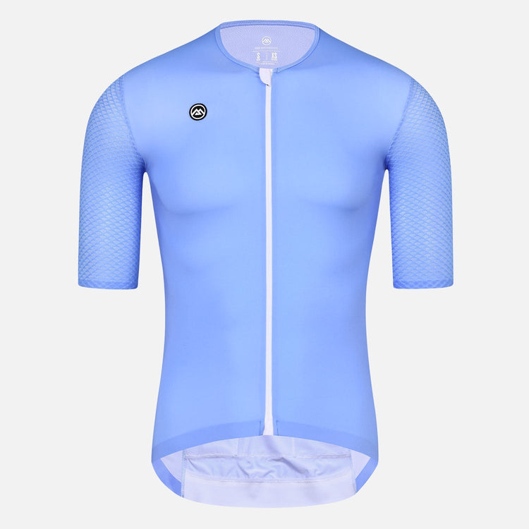 blue cycling jersey