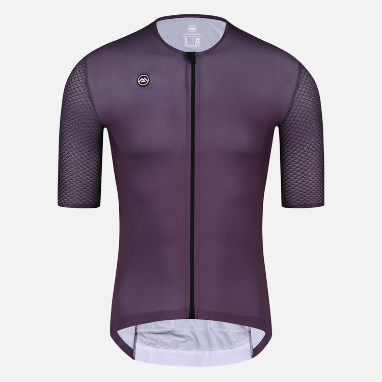 purple cycling jersey