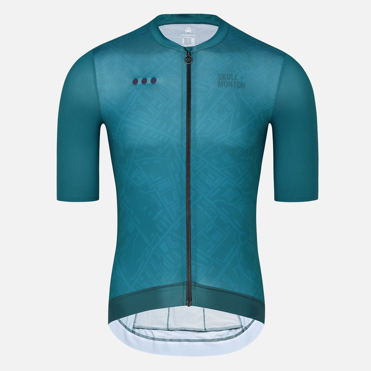 green cycling jersey