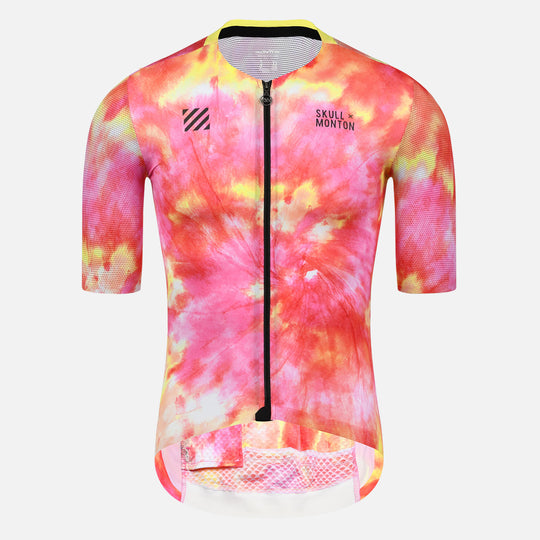 tie dye cycling jersey