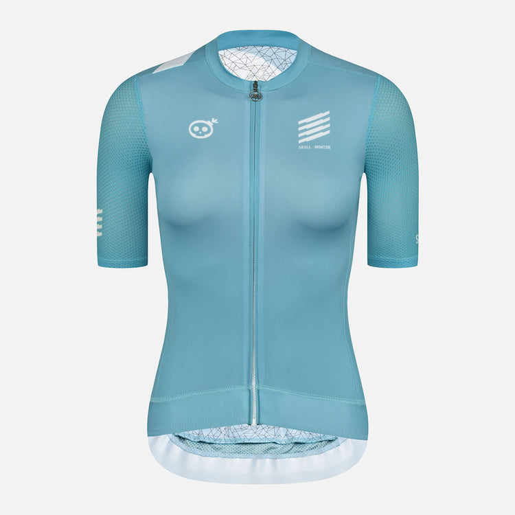 Skull Monton Cycling Jersey Womens STAURDAY III Fern Green