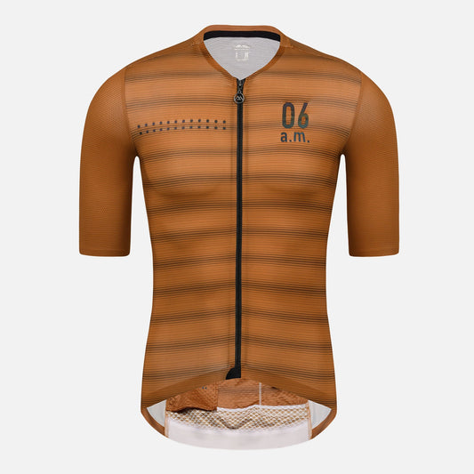 brown cycling jersey