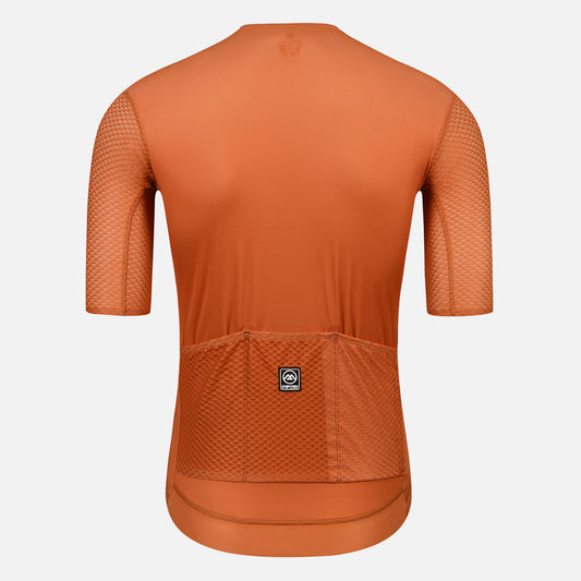 orange cycling jersey