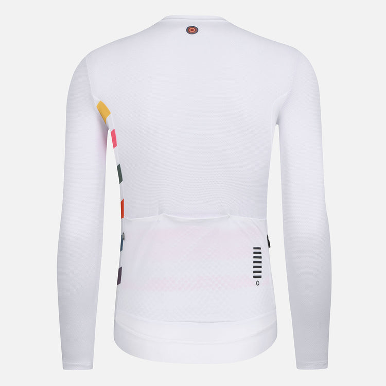 white cycling jersey