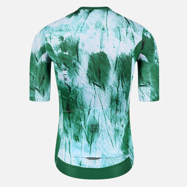 green cycling jersey