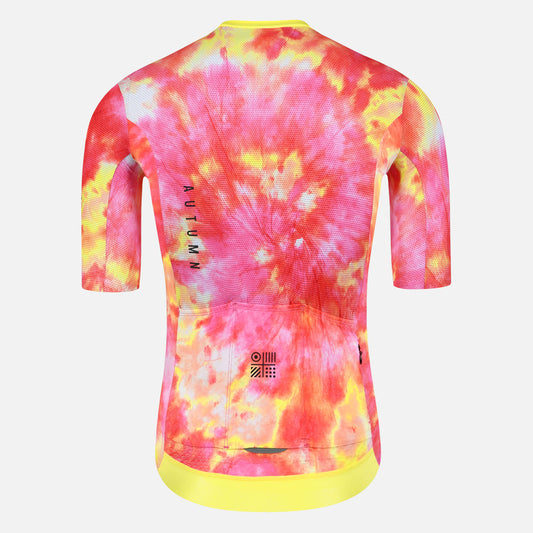 tie dye cycling jersey