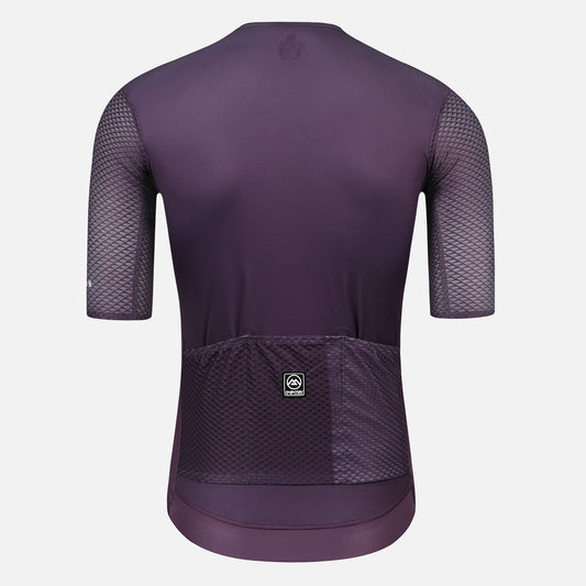 purple cycling jersey